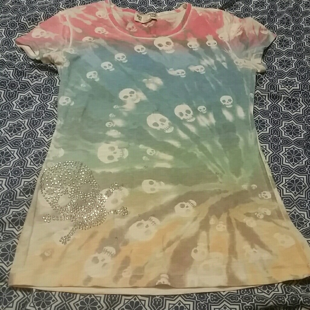 Fun! Skull and Tie-Dye Shirt
